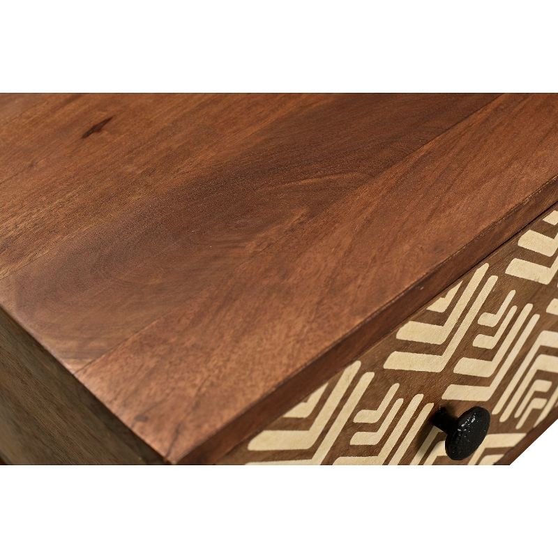 Olga Retro Coffee Table with Drawers Natural -Timbergirl