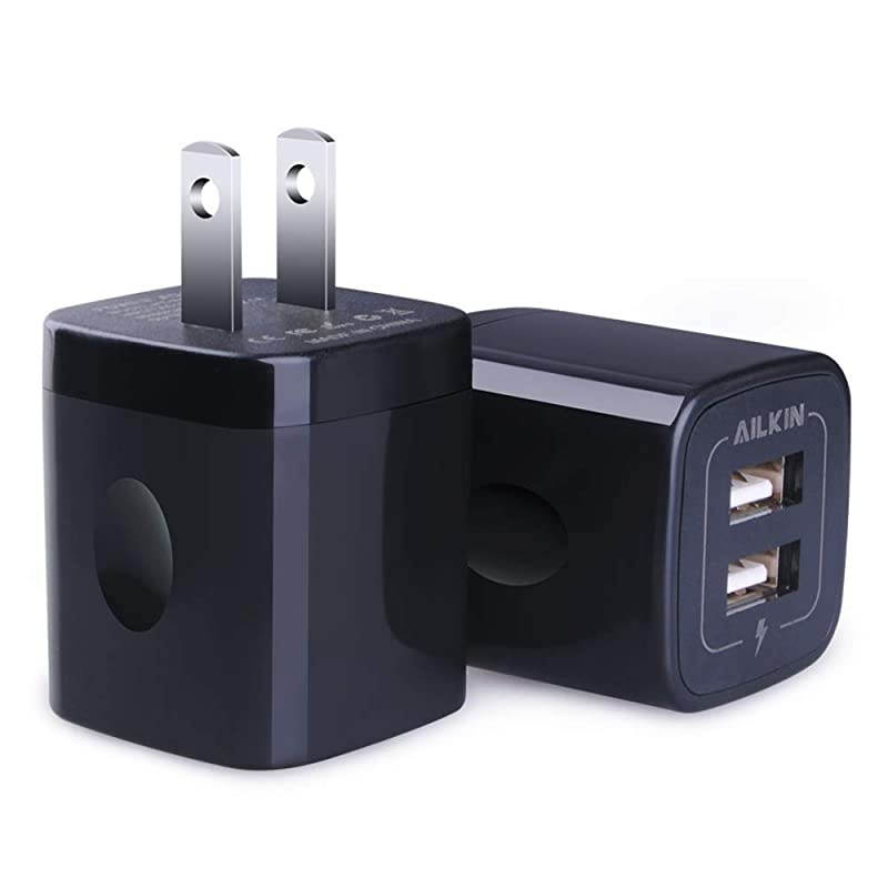 USB Wall Charger  21A Dual Port Portable Universal USB Wall Charger Adapter Compatible with iPhone X876S6S Plus iPad ProAir 2mini2 Galaxy S7S6EdgePlus Note 54 LG HTC and More