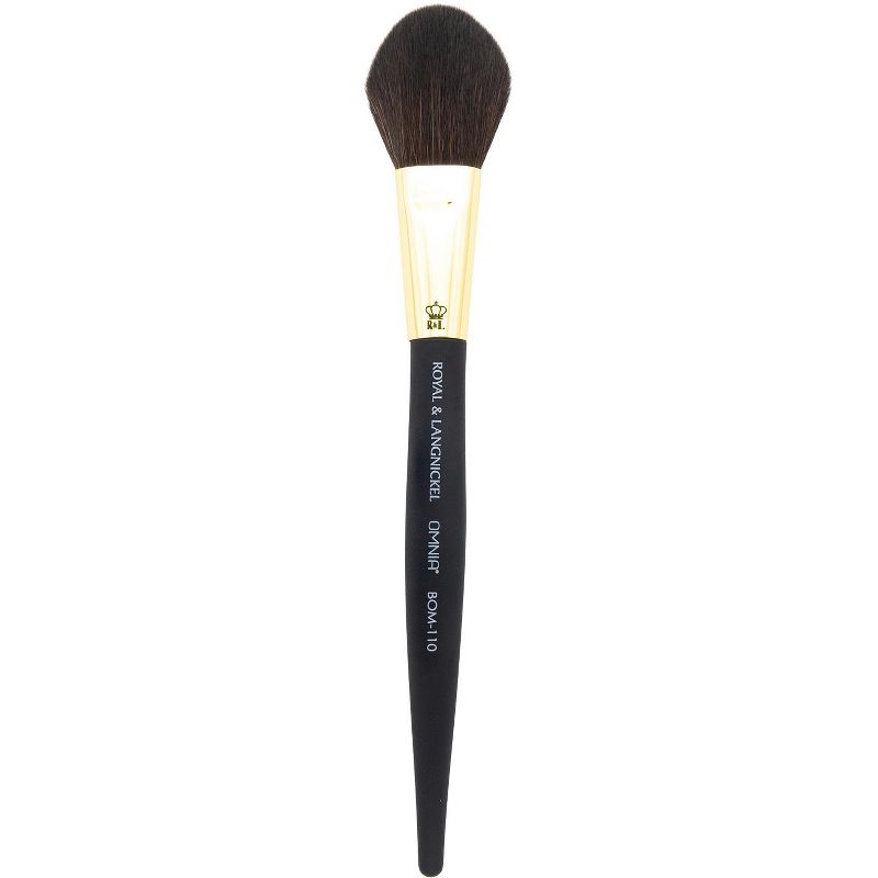 OMNIA Brush PROFESSIONAL 9pc Travel Gold Makeup Brush Set with Zip Case
