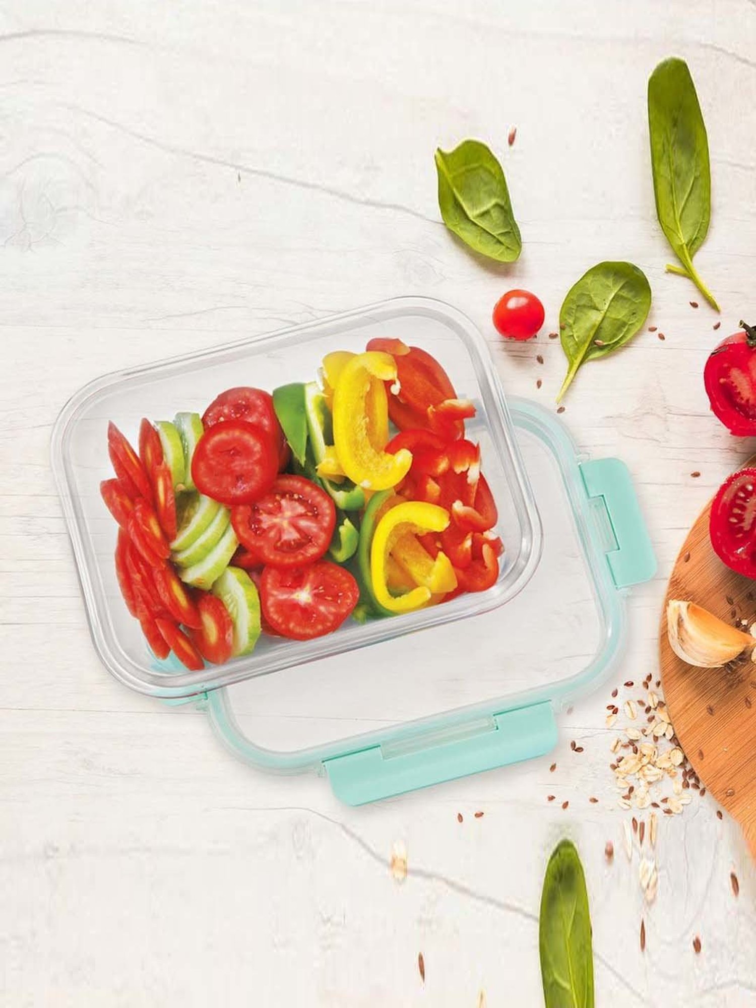 Allo Borosilicate Glass Containers with Lids Microwave Safe Container for Glass Storage Containers