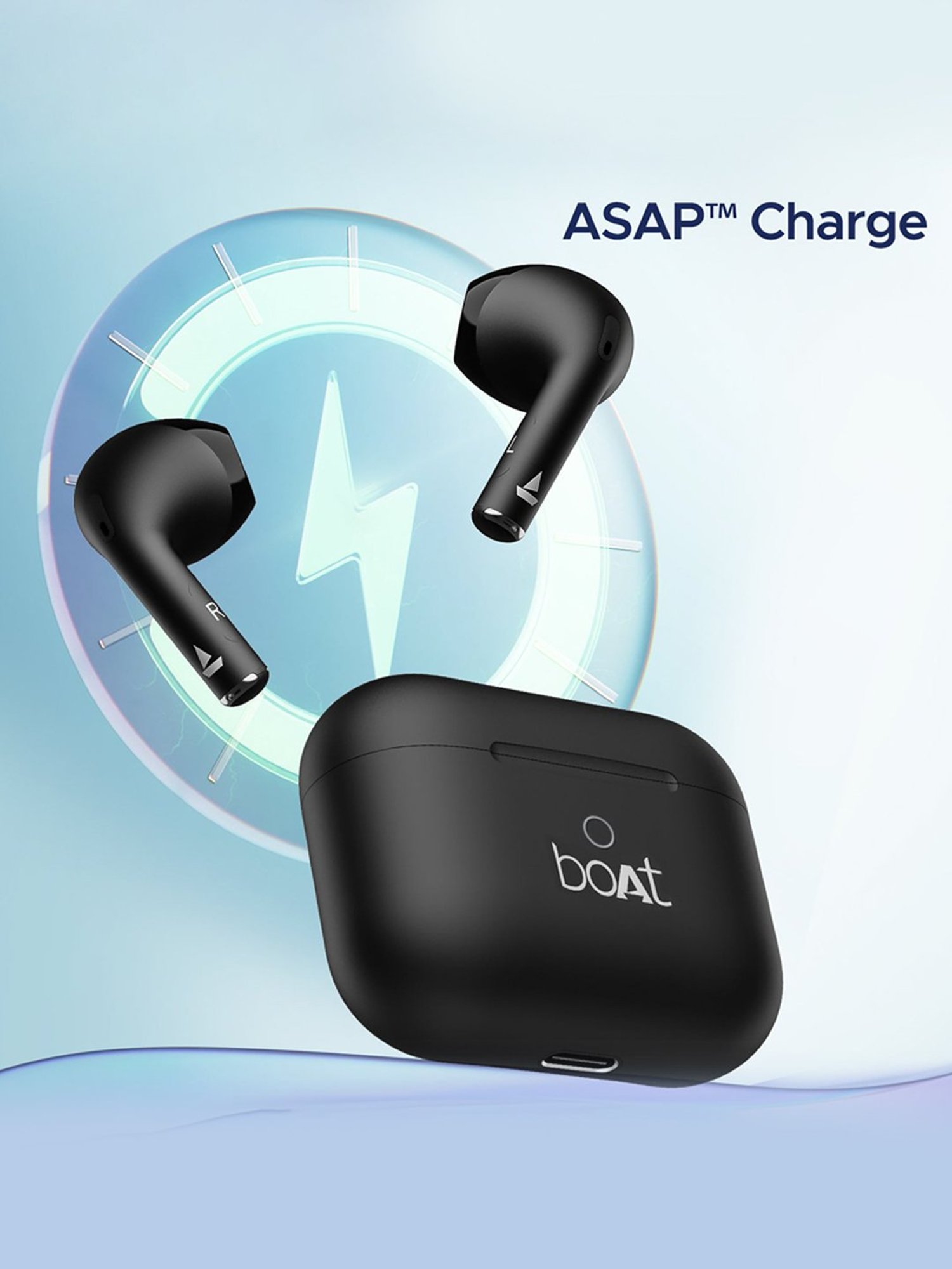 Boat Airdopes Alpha True Wireless Earbuds with 35Hrs Playback & 13mm Drivers (Black)