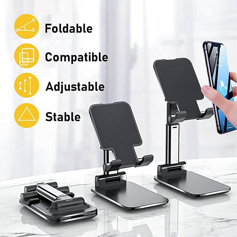 Portable Phone Stand for Desk Adjustable Foldable Holder for Tablet amp Phone Business Gift Handheld Sized Travel