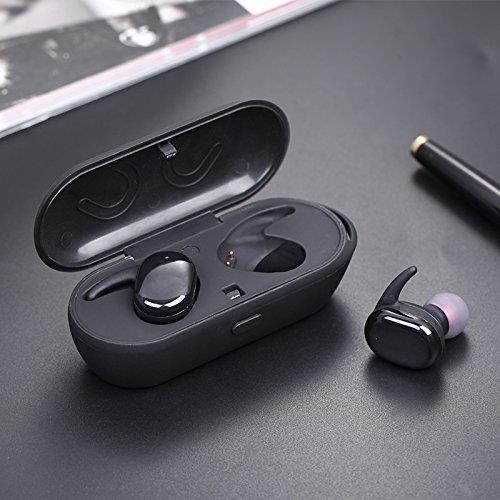 Mini Stealth Stereo Wireless Bluetooth Dual Earphones Headphones With Charging Box