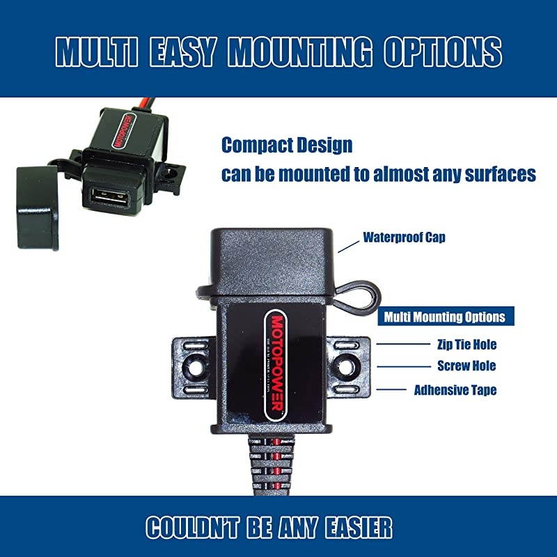 MP0609 31Amp Motorcycle USB Charger SAE to USB Adapter