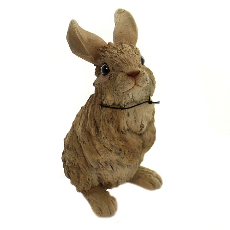 Animal 9.75" Driftwood Standing Rabbit Figurine Woodlife Bunny Forest Pacific Trading  -  Decorative Figurines