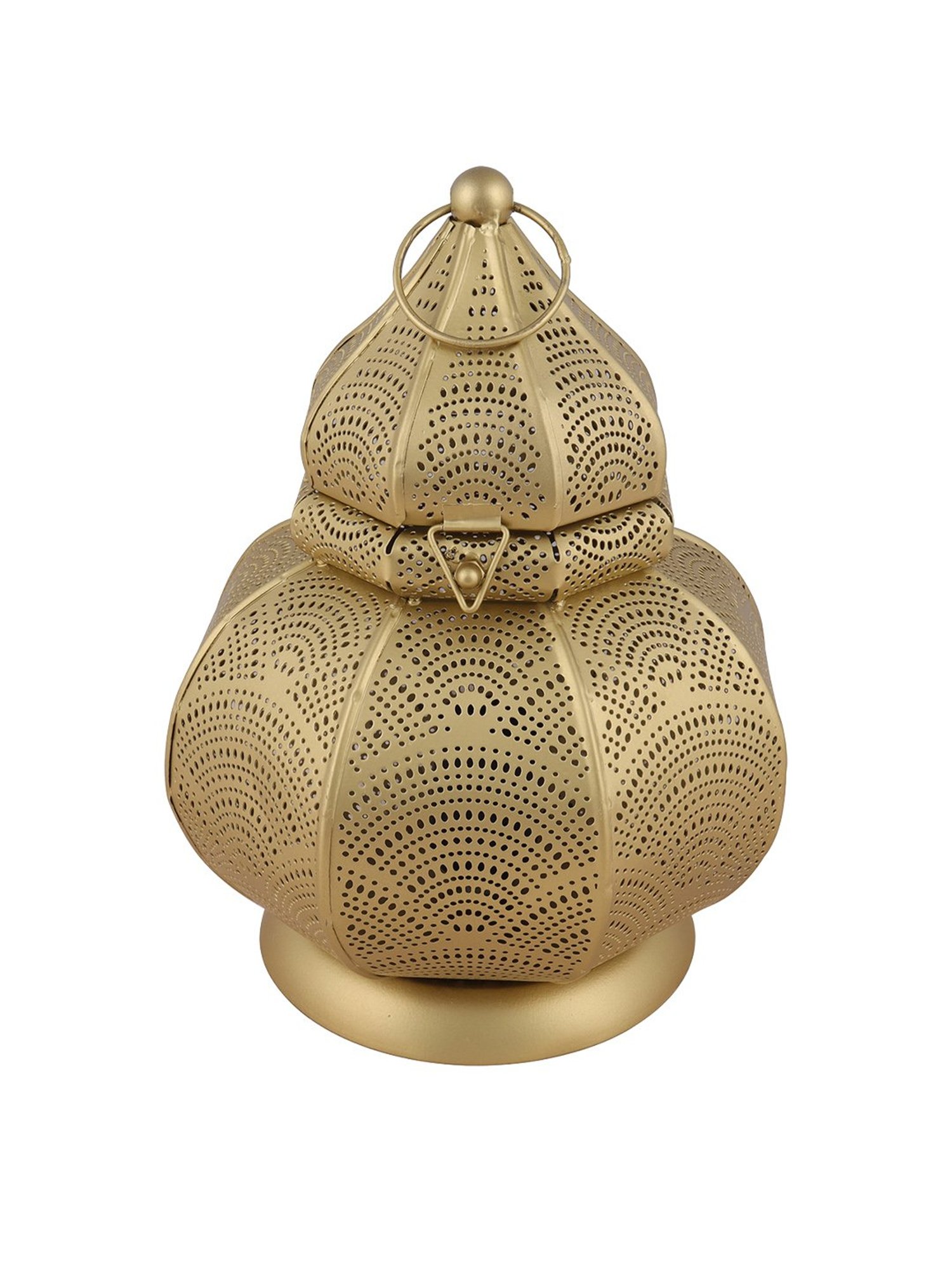 Homesake Turkish Moroccan Decorative Bronze Antique Bohemian Mosaic Table Lamp