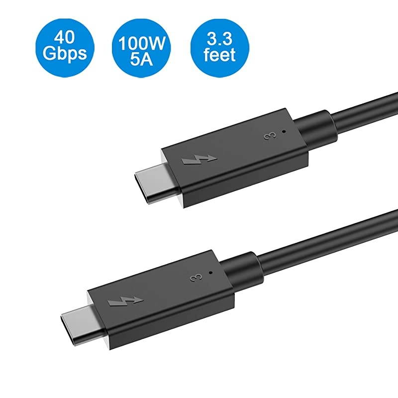 3 Cable 33FT 40Gbps USB4 Cable 100W Charging Compatible with USB 31 Gen 1 and 2 Support 5K UHD Display Port for New MacBook Pro Acer Aspire Switch Dell XPS and More