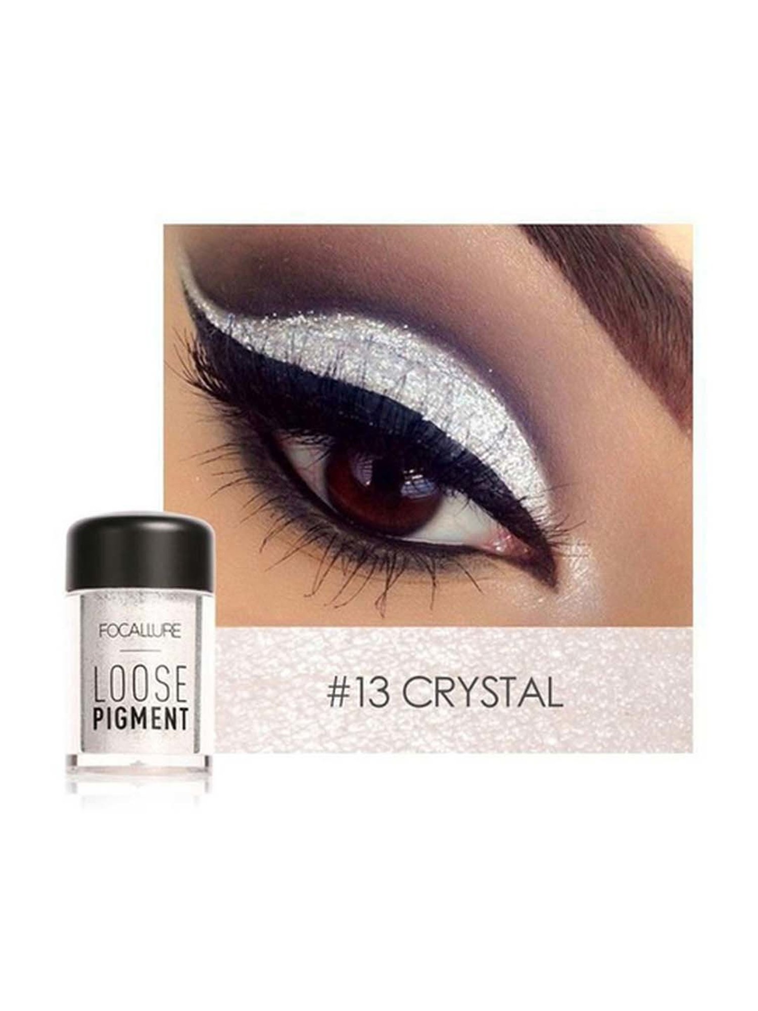 FOCALLURE Loose Pigment Eye Shadow 13 Crystal - 4.5 gm