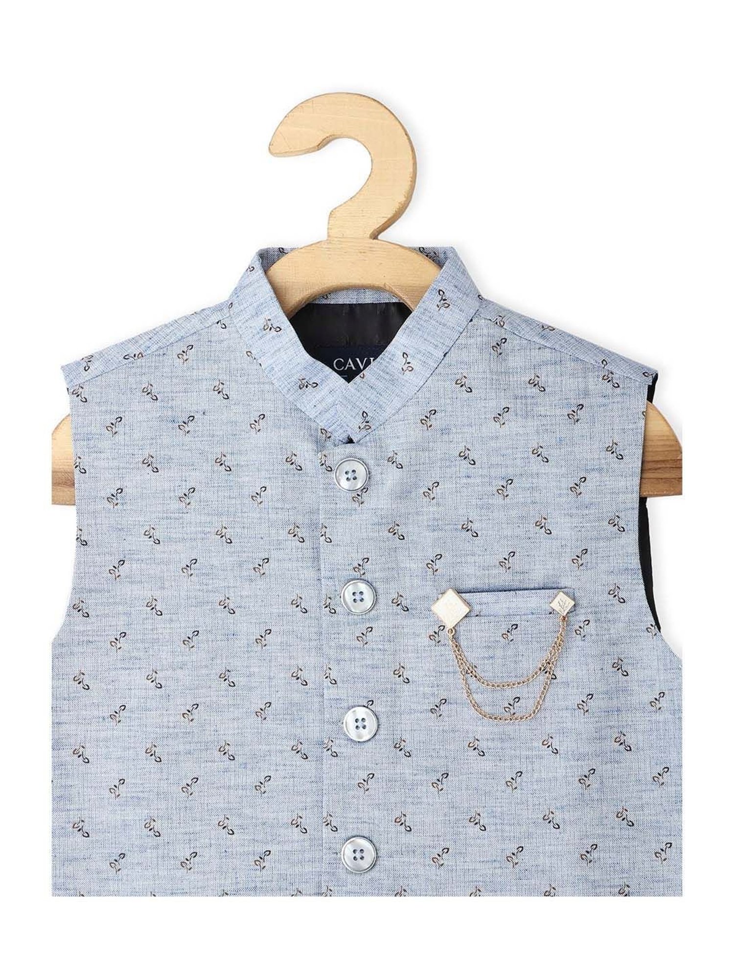 Blue Giraffe Kids Maroon Solid  Blazer