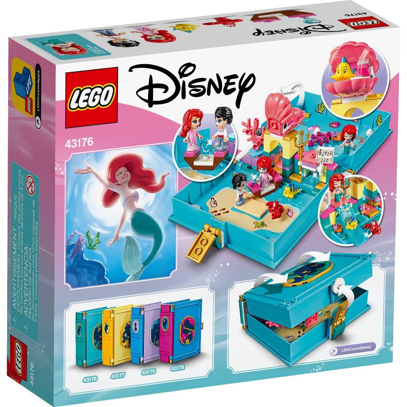 LEGO Disney Ariel's Storybook Adventures Princess Mermaid Building Playset 43176