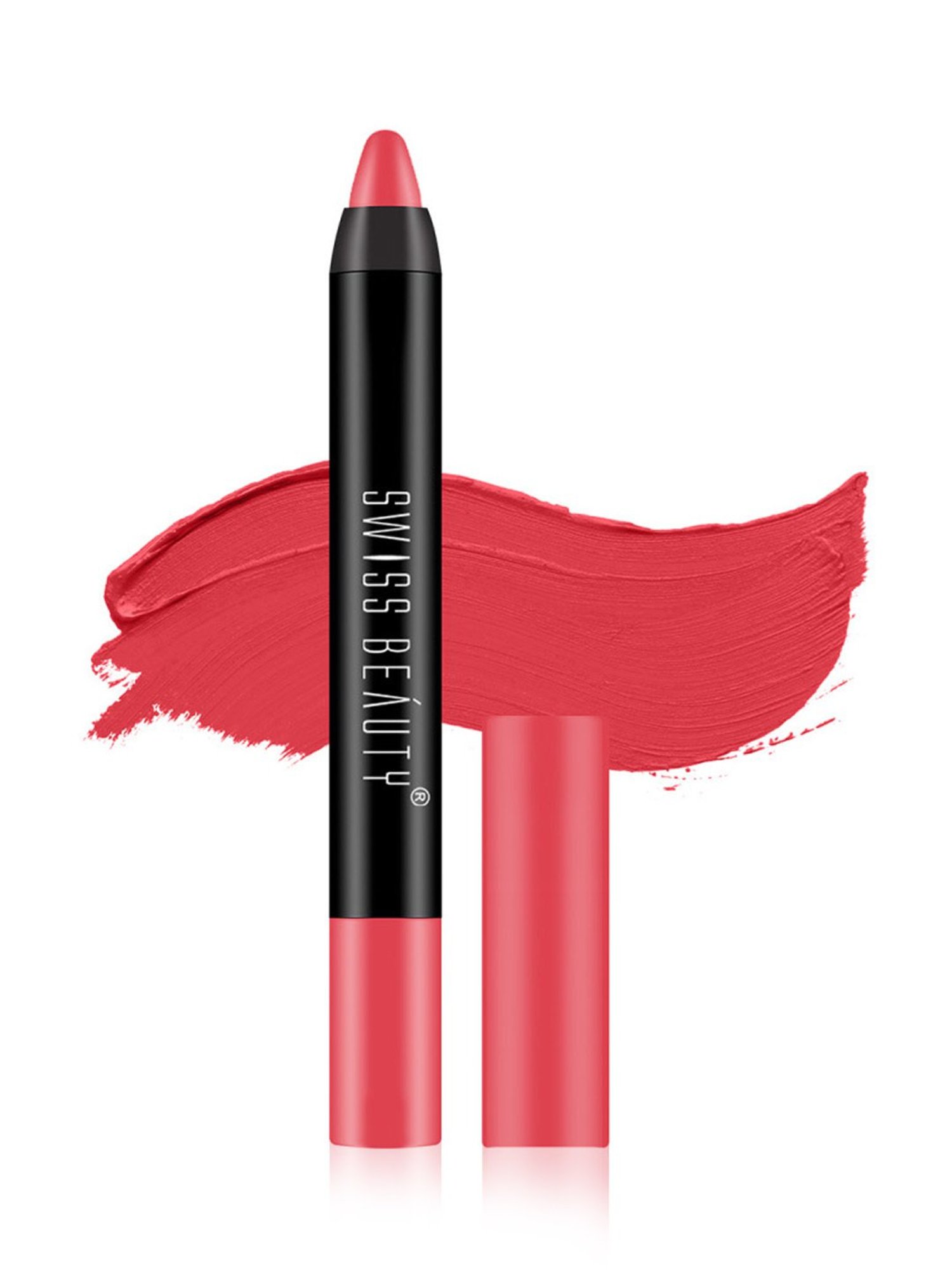 Lenphor Matte Show-Off Lip Crayon Cupid Red - 2.8 gm