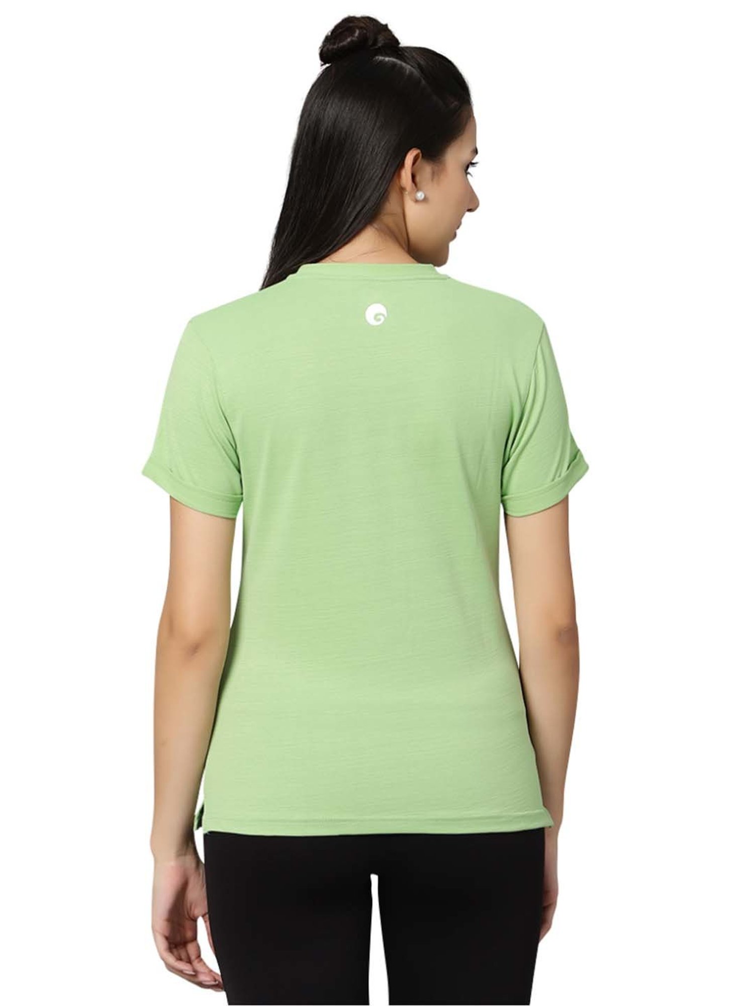 Omtex Green & Pink Regular Fit Sports T-Shirt - Pack Of 2