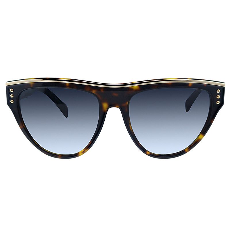 Moschino MOS 002S 086 9O Unisex Geometric Sunglasses Havana 58mm