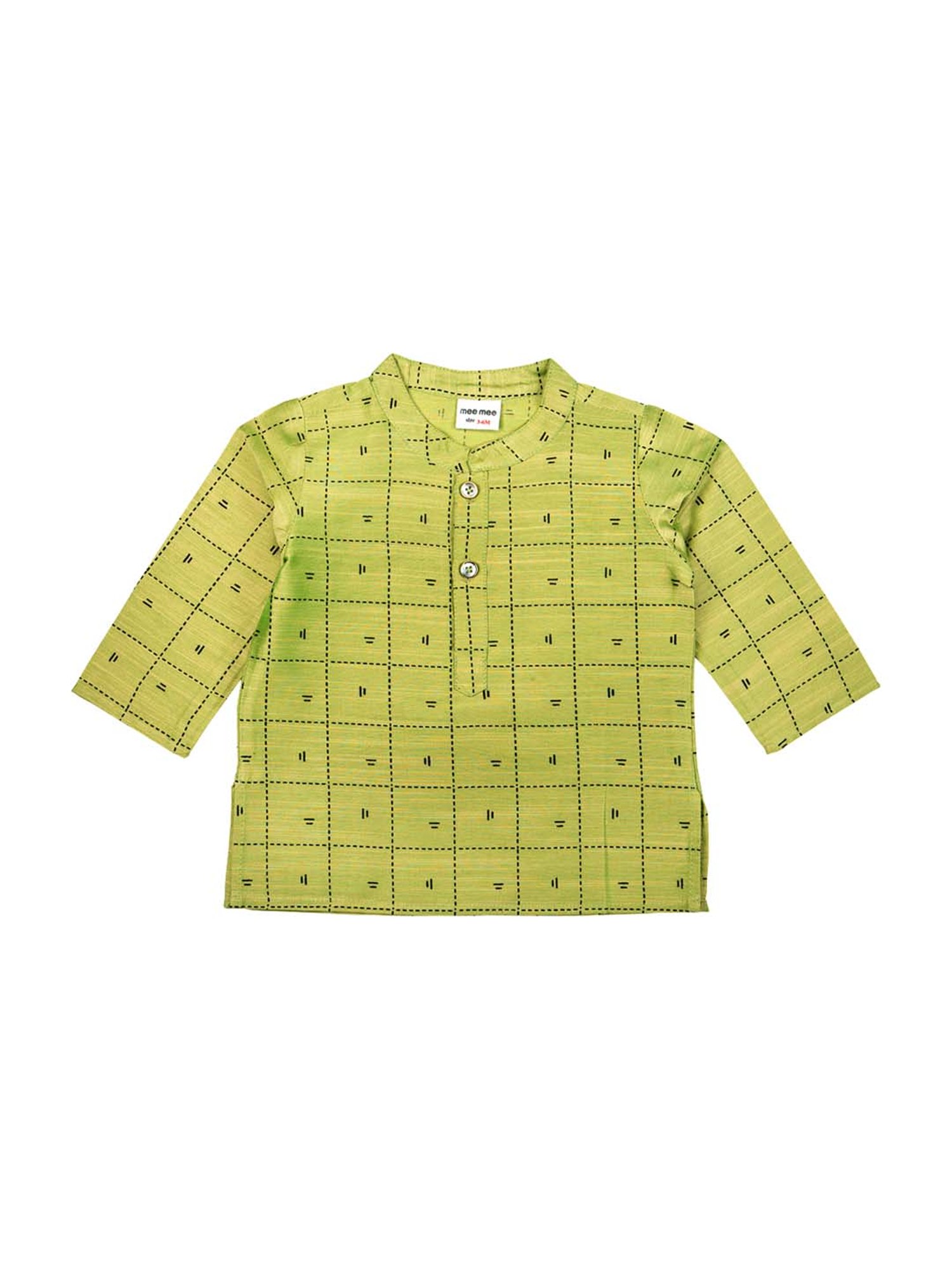 Mee Mee Kids Green Printed Kurta Set