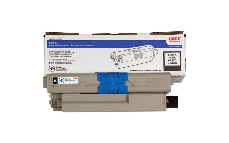 OKI 44469802 Toner Cartridge, 5K Yield, Black