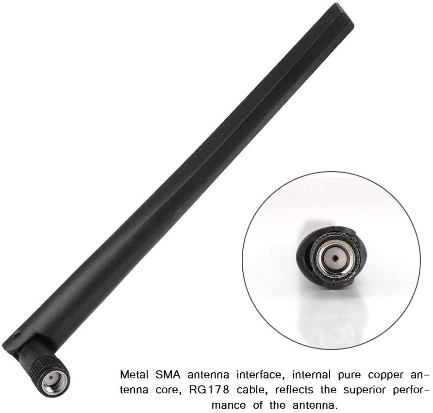 3PCS Dual-Band Router 5dBi 2.4G/5G WiFi Antenna High Gain SMA Antenna WiFi Wireless Network Card External Antenna for for Wireless LAN/WiFi Router Suitable for ASUS RT-AC68u AC66U