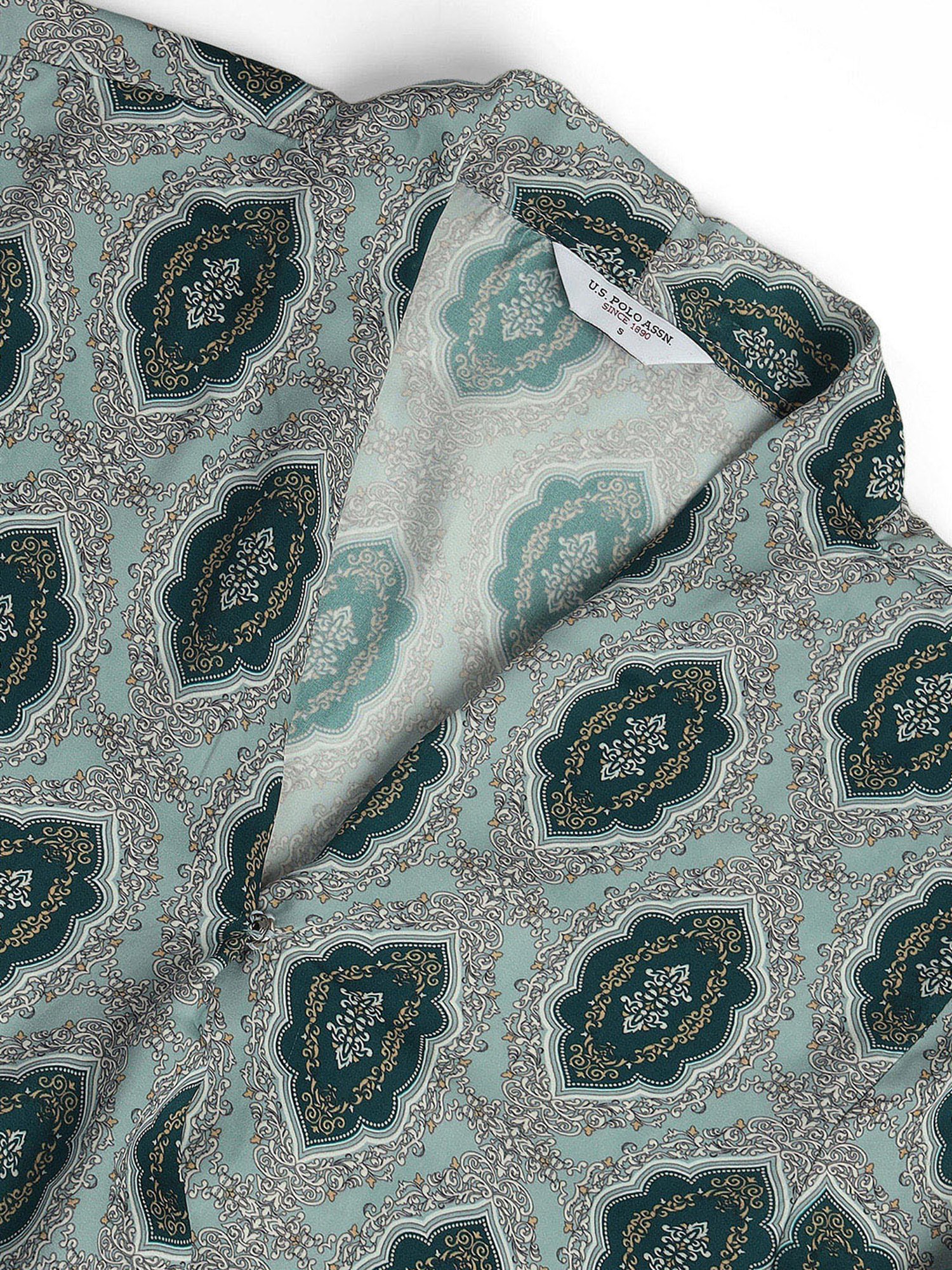 U.S. Polo Assn. Blue Printed Top