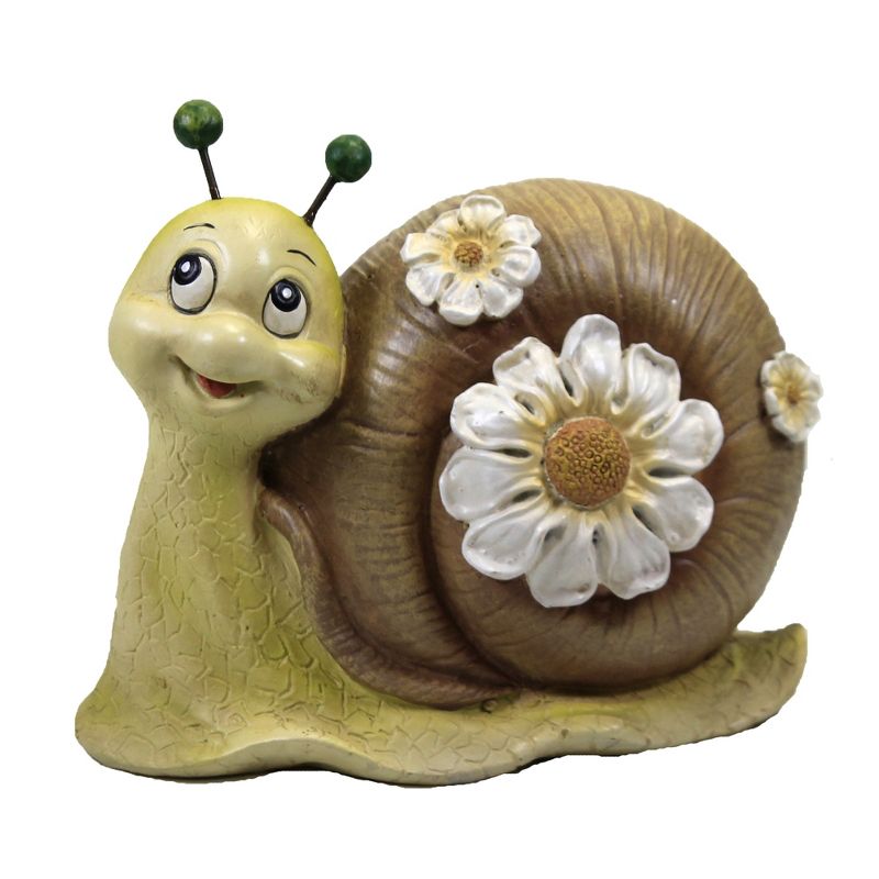 Home & Garden 5.0" Mini Snail Painted Critter Landscaping Accent Roman, Inc  -  Outdoor Sculptures And Statues