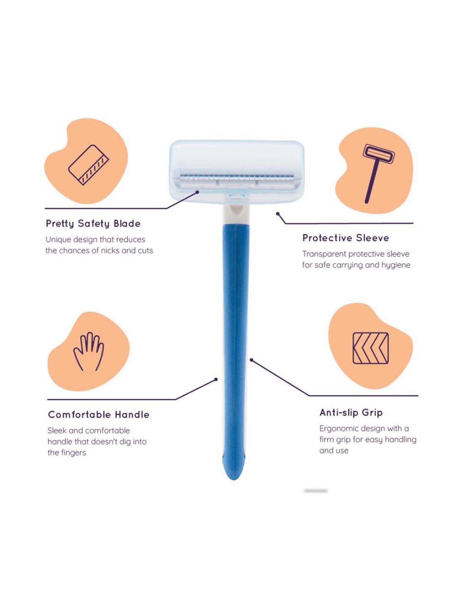 Sanfe Bikini Line Trimming Razor - Pack of 2 - 50 gm