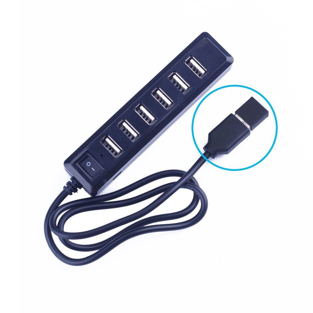 BUSHIBU 20 Pcs Black Clear Plastic USB A Male Anti-Dust Plug Stopper Cap Cover