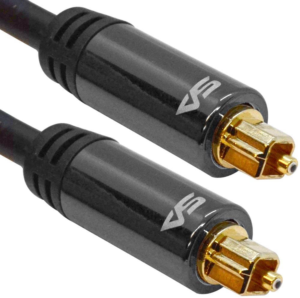 Seismic Audio - SA-DOAC01-6 - 6 Foot Optical Digital Audio Fiber Optic Toslink Male Cable - Premium Optical Cord for Gaming Systems and HD Audio