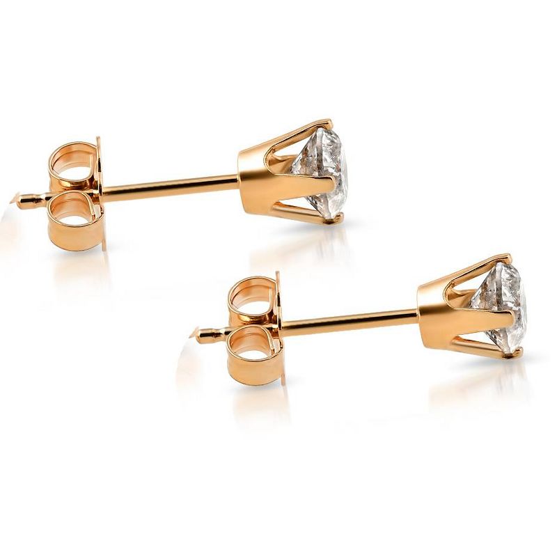 Pompeii3 3/4ct Diamond Studs 14K Yellow Gold