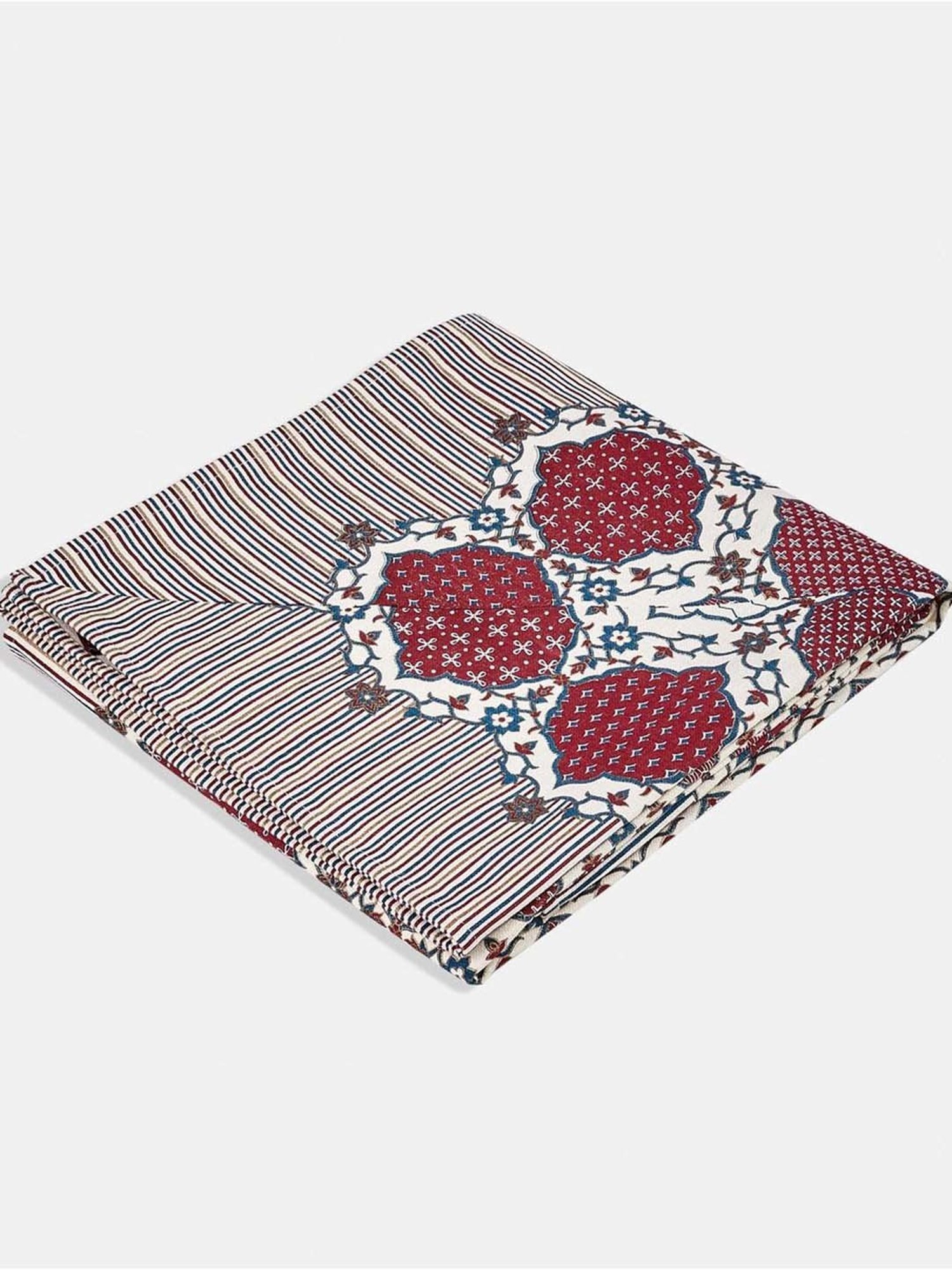 Romee Beige Cotton Checks Table Linen Sets