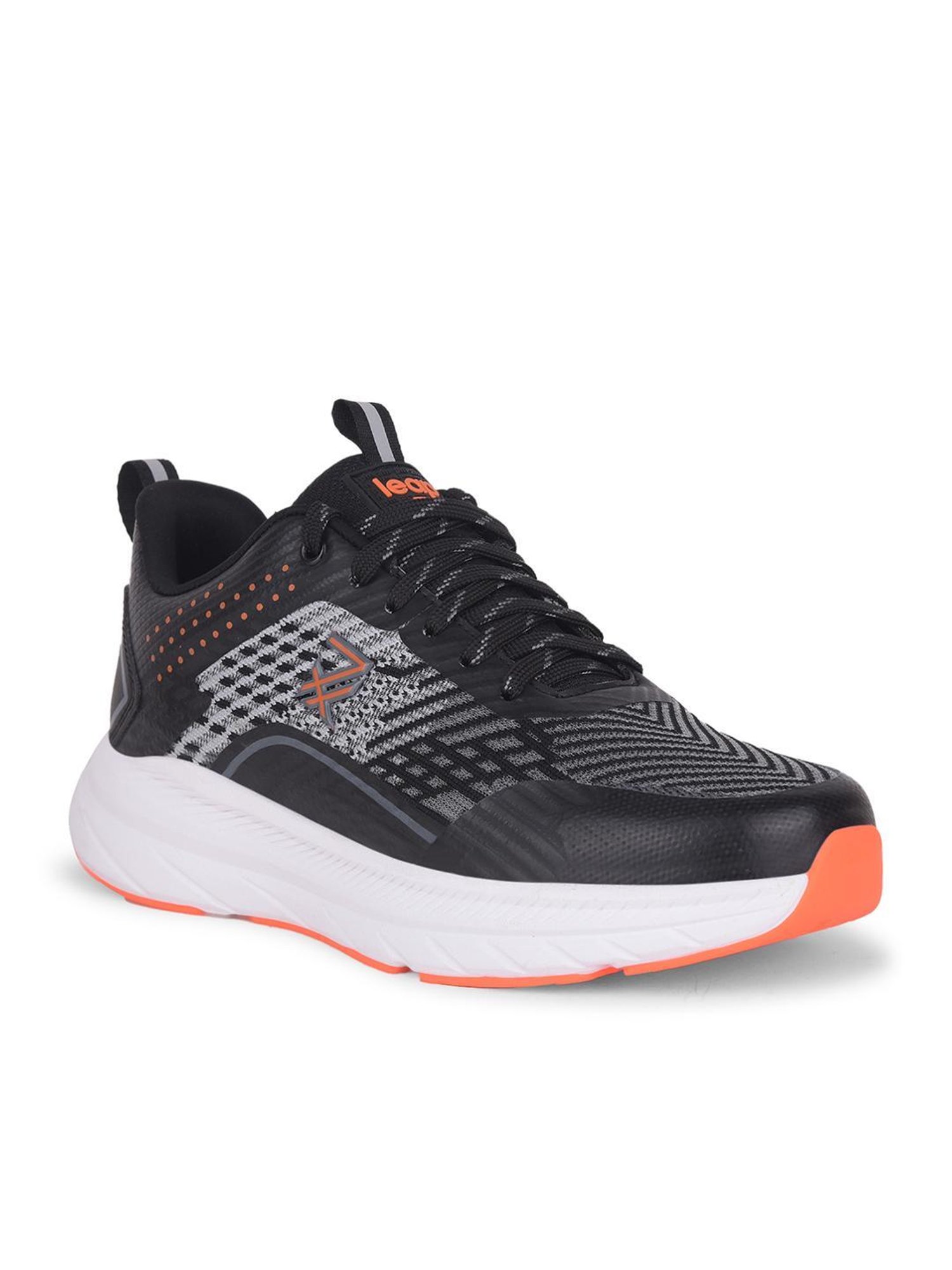 Leap7X by Liberty Men's Black Running Shoes