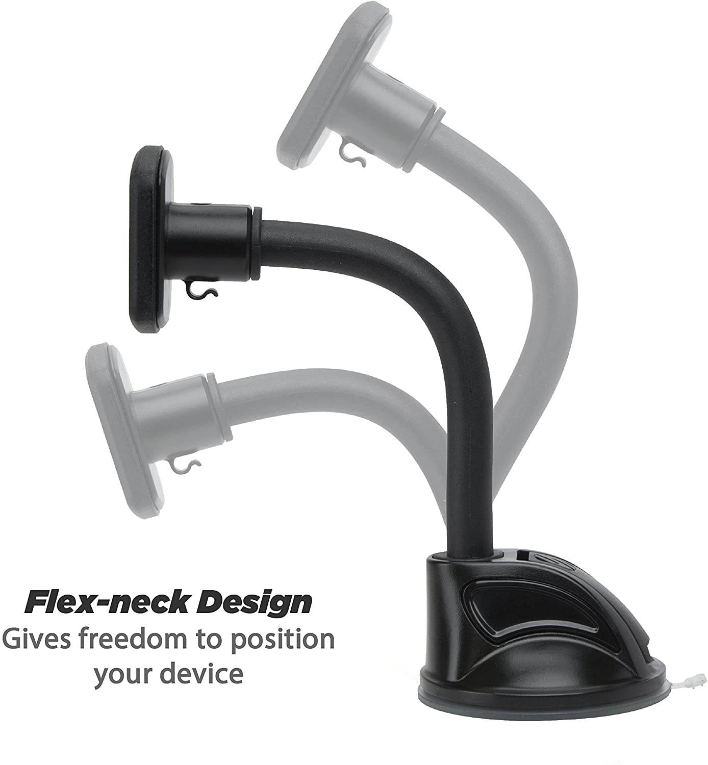 SCOSCHE MAGWDMB MagicMount Universal Magnetic Suction Cup Mount Holder for Mobile Devices in Frustration Free Packaging, Black