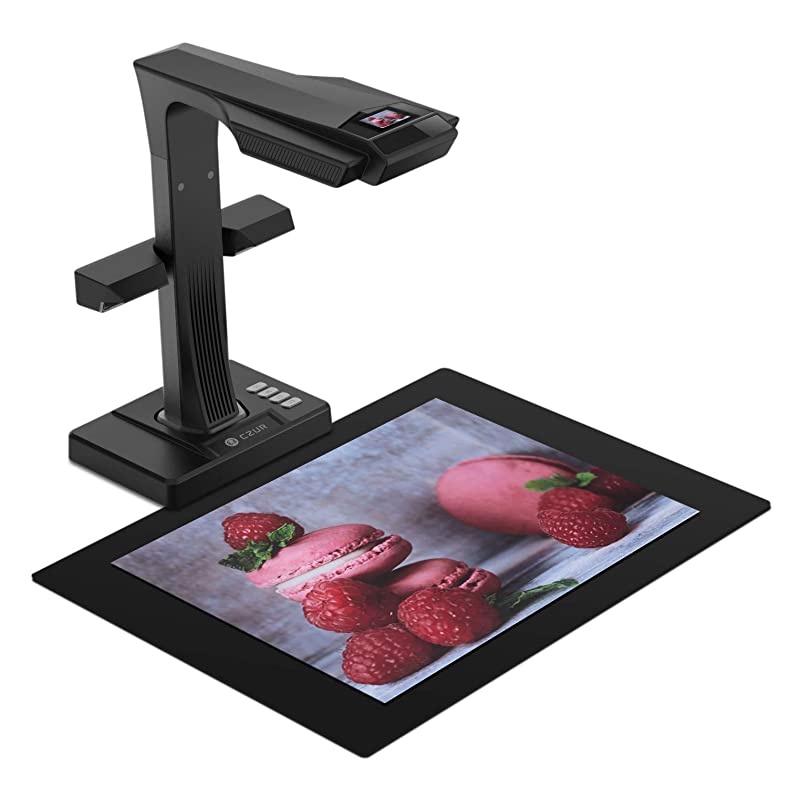 ET18 Pro Professional Document Scanner, 2nd Gen Auto-Flatten & Deskew Tech, 18MP Sony Camera, Capture A3, 186 Languages OCR, Convert to PDF/Searchable PDF/Word/Tiff/Excel, Run On Windows & MacOS