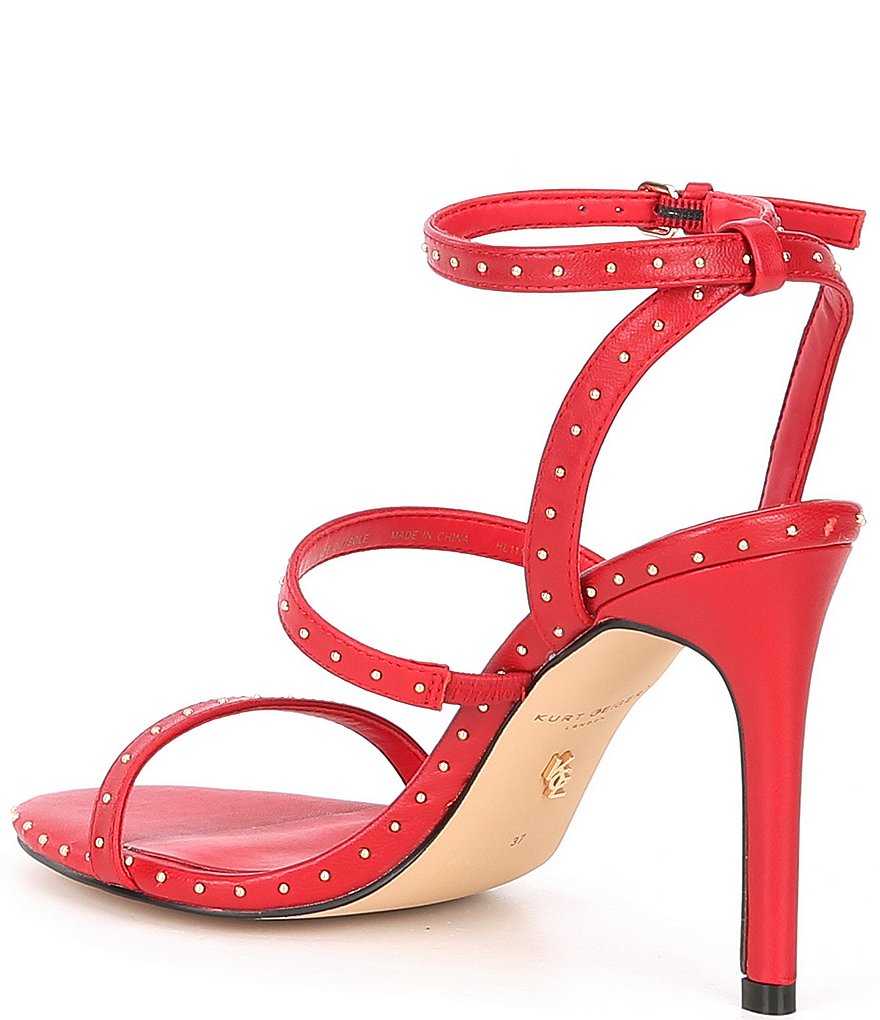 Kurt Geiger London Portia Studded Leather Strappy Dress Sandals