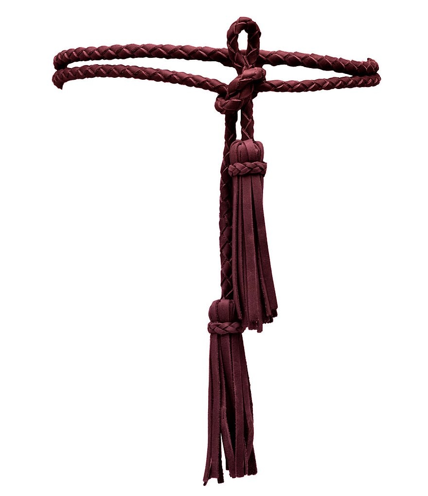 ADA Braided Fringe Wrap Belt