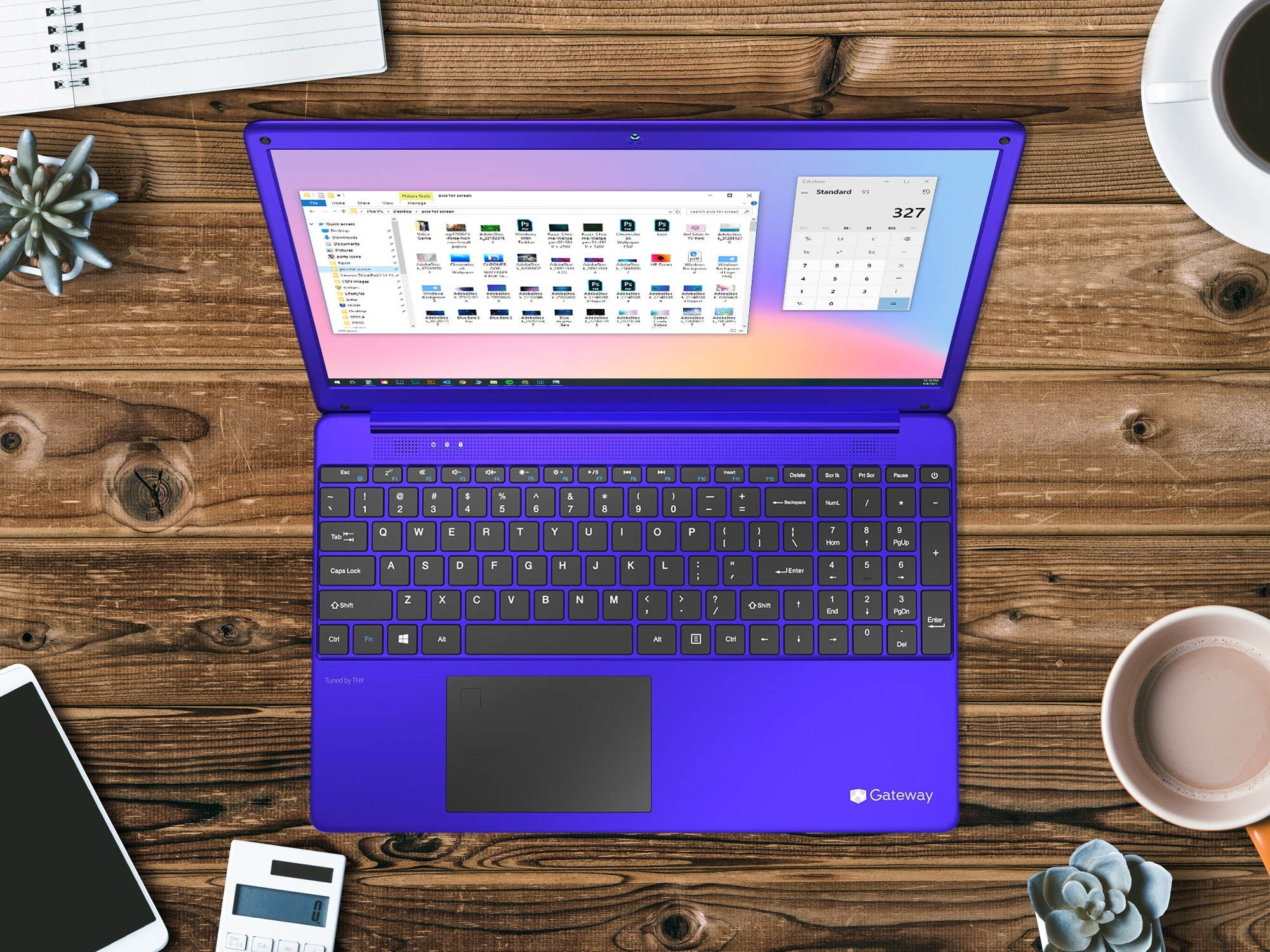 Gateway Ultra Slim Notebook, 15.6" IPS FHD Display, AMD Ryzen 5 3450U Upto 3.5GHz, 8GB RAM, 1TB SSD, Vega 8, HDMI, Card Reader, Wi-Fi, Bluetooth, Windows 10 Home