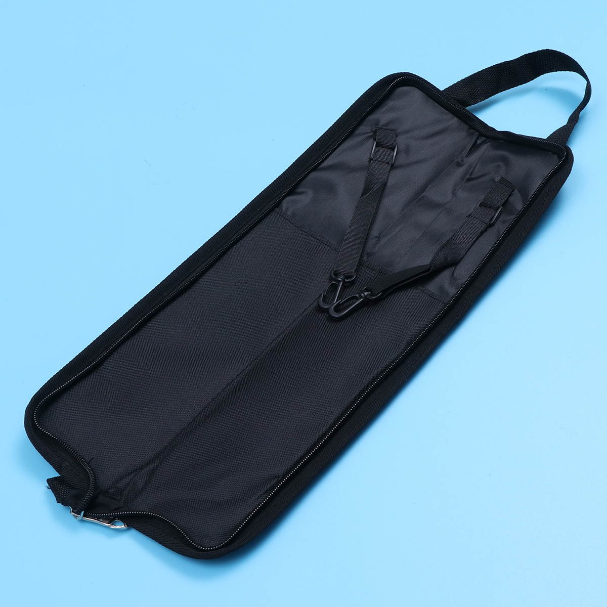 1Pc Portable Drum Stick Backpack Bag Thicken Drumsticks Package Storage Case Pouch Drumstick Bag Percussion Instruments Accessories (4 pairs of Thicken Black Drum Pack)