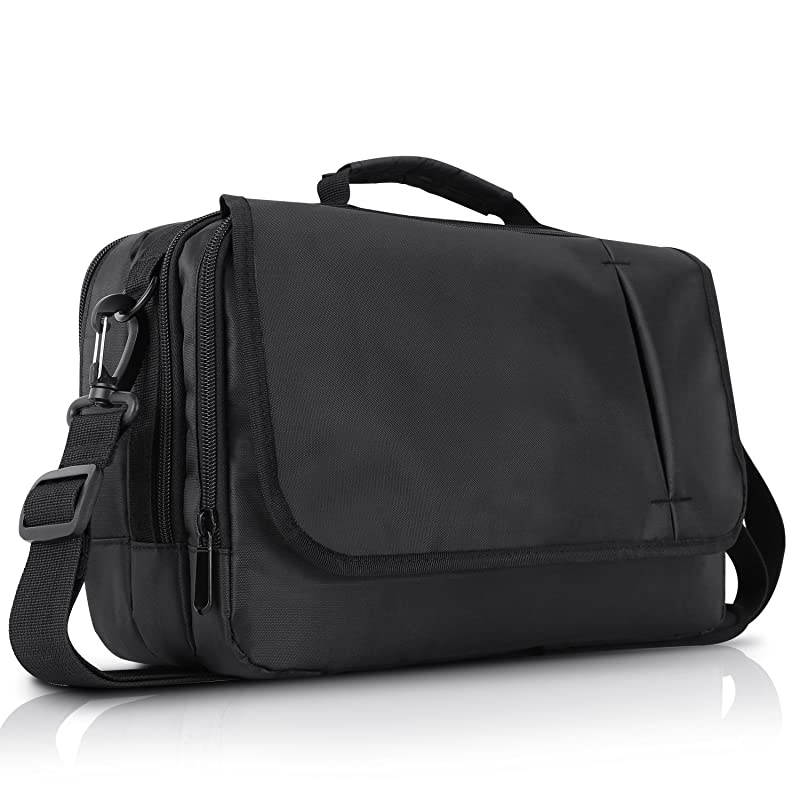 Universal Business Messenger Bag Shoulder Bag for 101 inch Dual Portable DVD Player Laptop and TabletBlack 101 inch