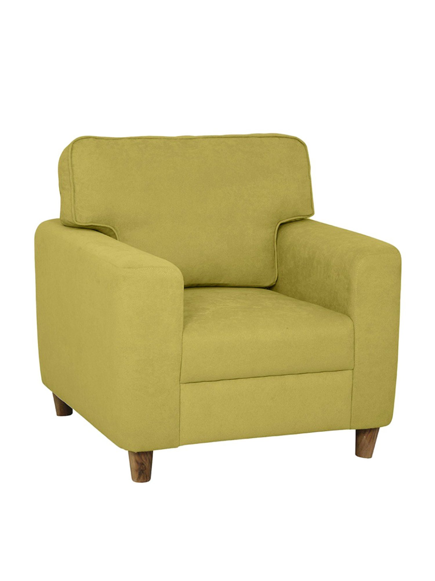 Duroflex Utopia Green Wood 1 Seater Sofa