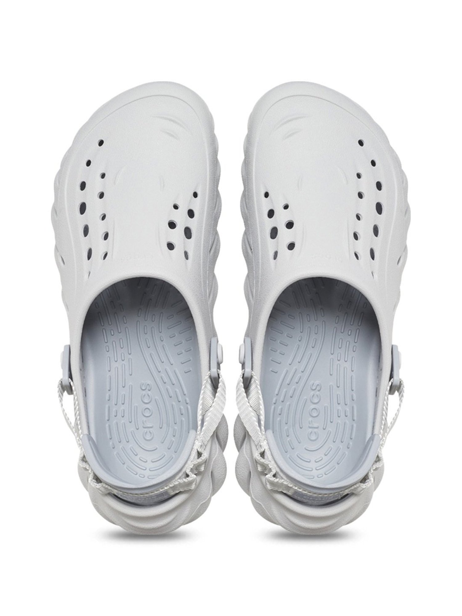Crocs Men's Echo Slate Grey Back Strap Clogs