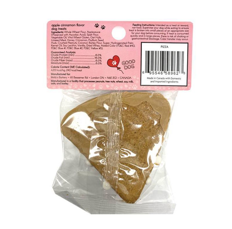 Molly's Barkery Valentine Pizza Cookie Dog Treat - 1ct