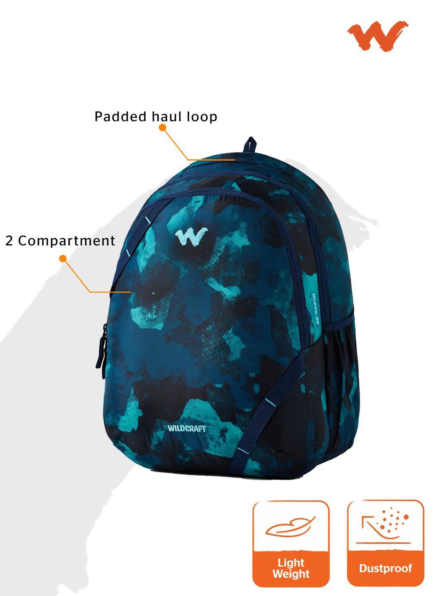 Wildcraft Bravo 35 Blue Backpack