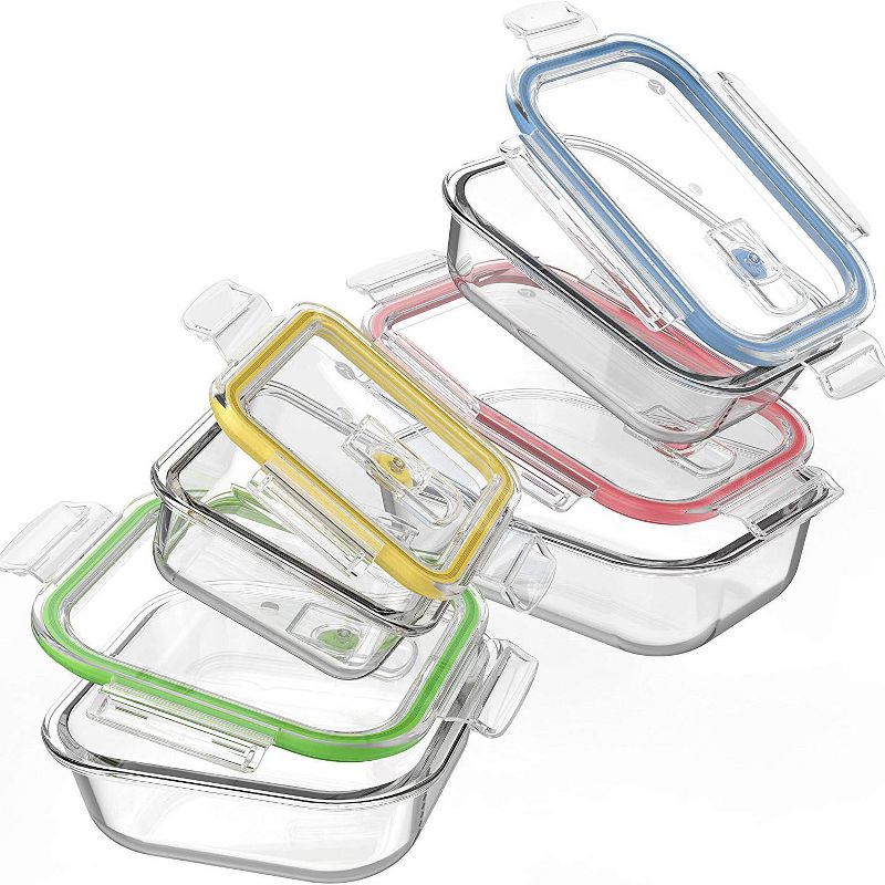 Vremi 18-Piece BPA Free Oven Freezer and Microwave Safe Kitchen Meal Prep Glass Food Storage Containers with Locking Lids