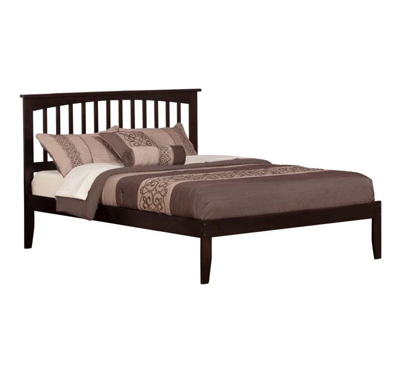 Mission Queen Open Foot Espresso - Atlantic Furniture