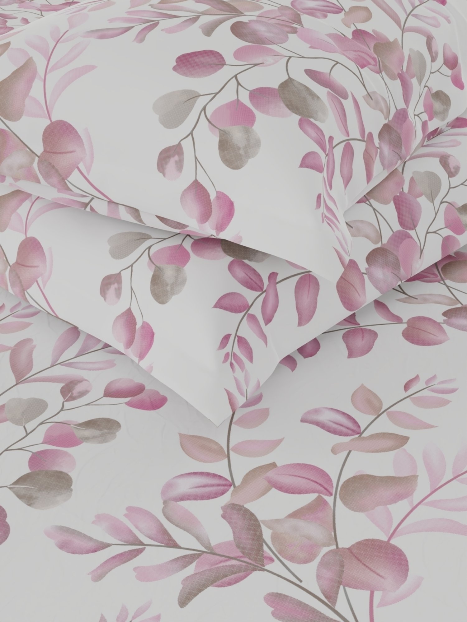 Bianca Bamboo Micro Floral Multicolor 192 TC Microfibre King Bedsheet with 2 Pillow Covers