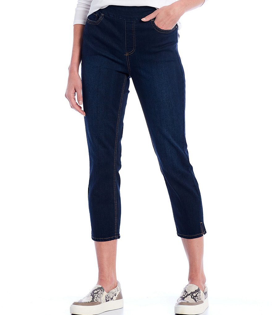 Westbound Petite Size the HIGH RISE fit Denim Skinny Cropped Pants