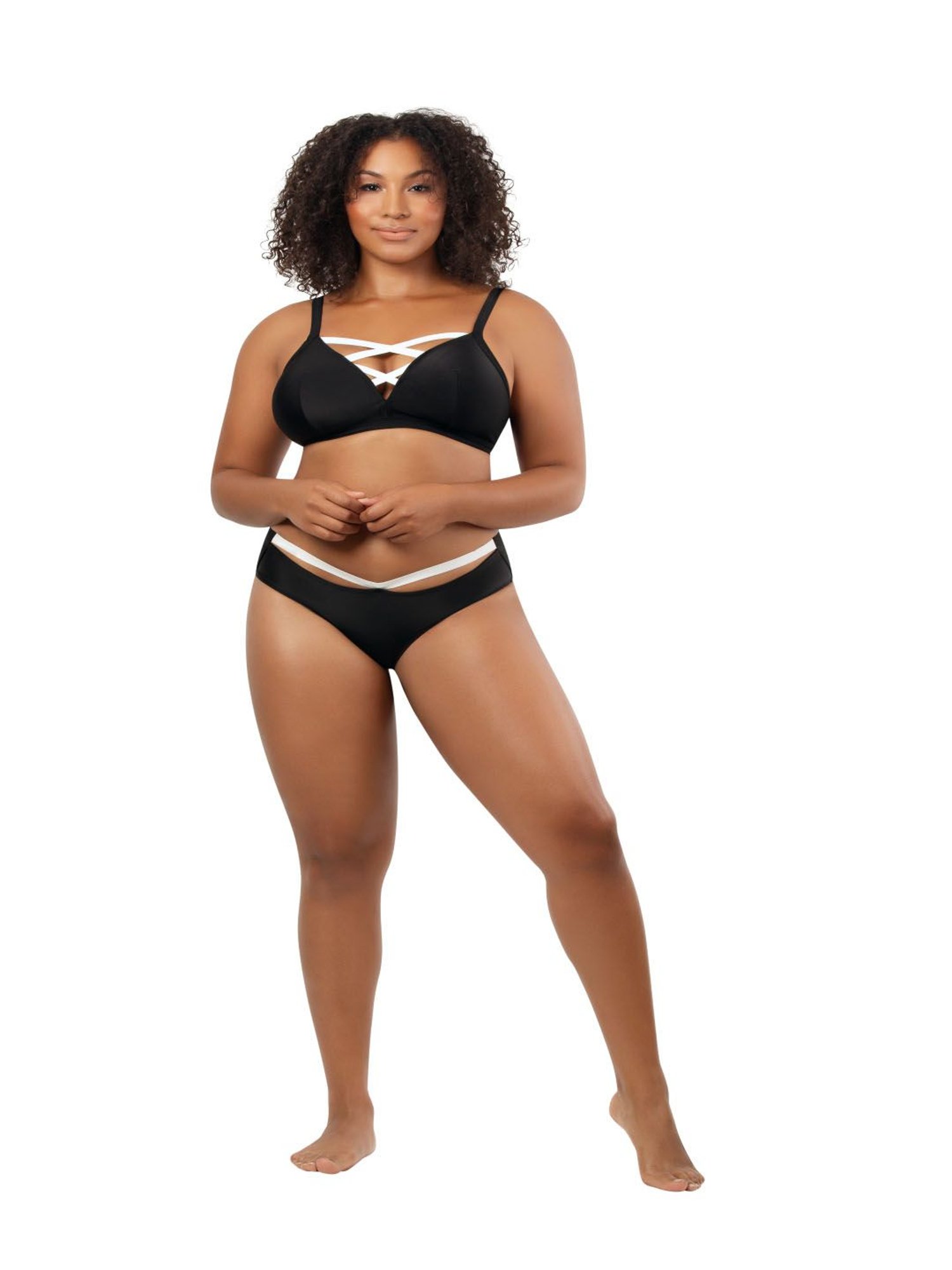 PARFAIT Black & White Swim Top