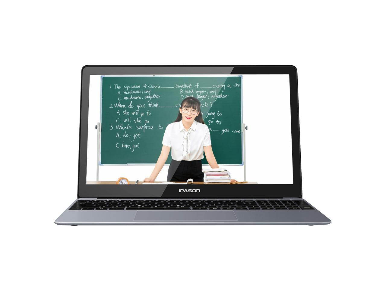 IPASON Maxbook - P1 IPS 15.6" Laptop FHD Intel J4125 4 Core up to 2.7GHz 8GB DDR4 RAM 256GB SSD Windows 10 home Notebook Computer Ultra Thin and Light Notebook Business Office Student Ultrabook