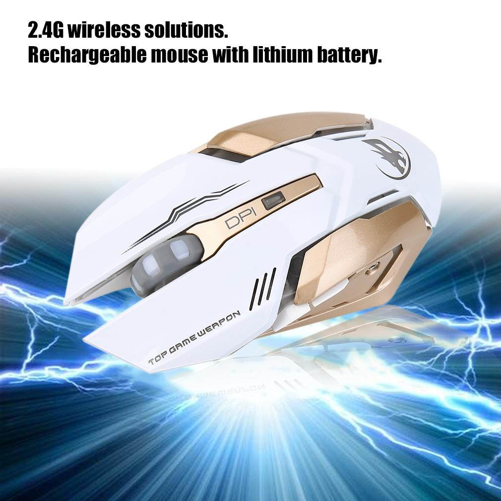 6 Buttons Wireless Optical Mouse Gamer Computer Mice Adjustable DPI Mouse