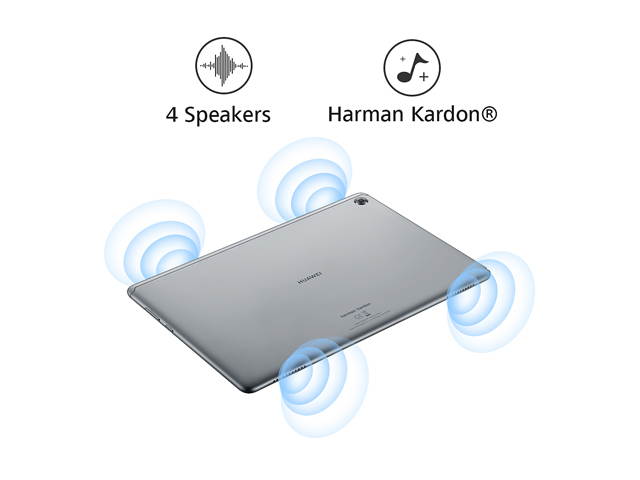 HUAWEI MediaPad M5 Lite Tablet, 10.1" Full HD Display, 3 GB RAM + 32 GB ROM, Android 8.0, Octa-Core Processor, Space Gray - Bach2-W19C 53010FBP