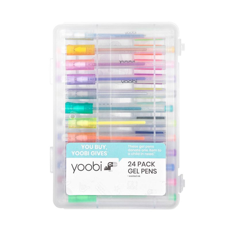 24ct Rollerball Gel Pens Medium Point Multicolored  - Yoobi™
