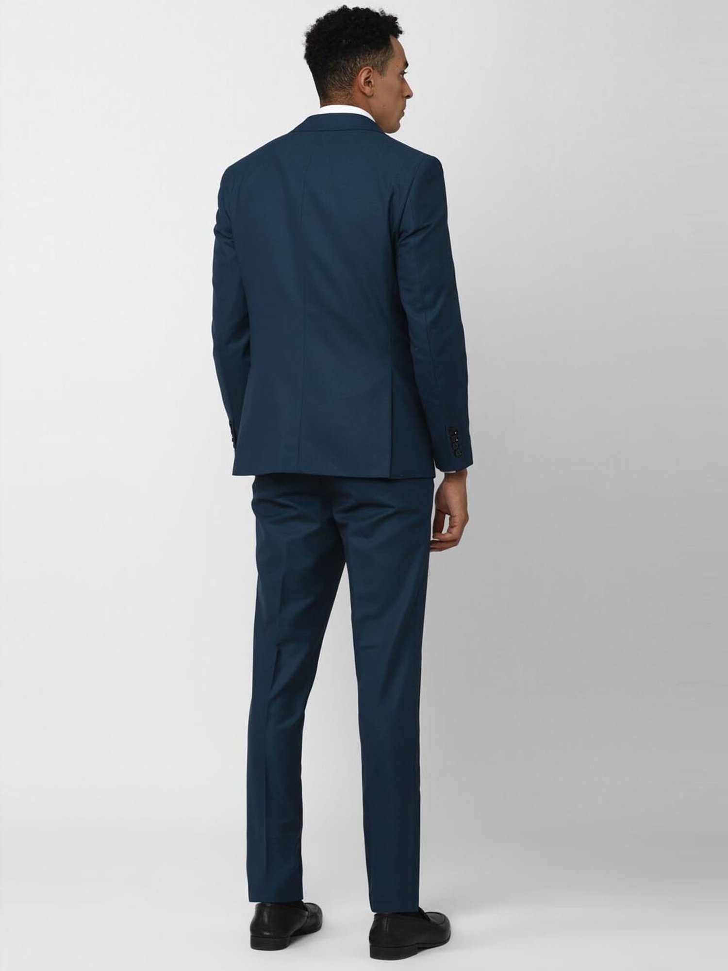 Peter England Elite Navy Slim Fit Two Piece Suit