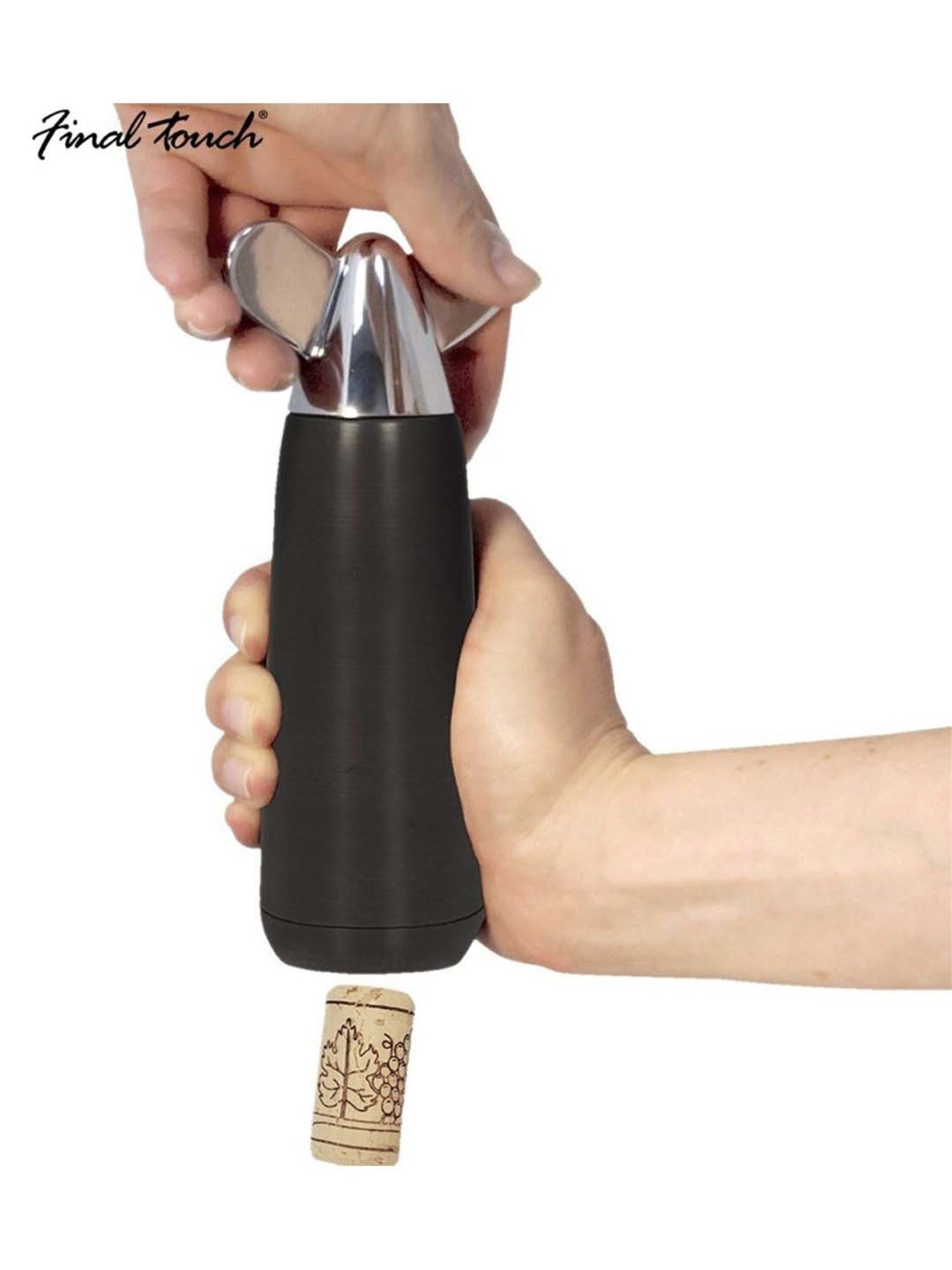 Final Touch Black Smooth Move Corkscrew